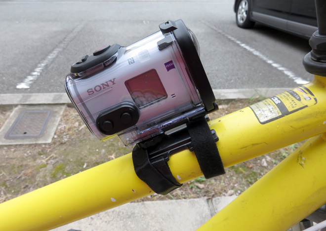 自転車カメラマウント
