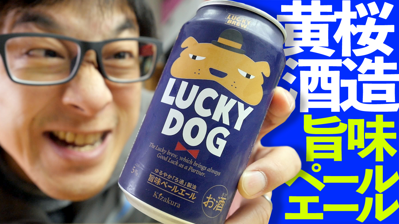 ビールと餃子は最高コンビ！【黄桜酒造】LUCKY DOG 旨味ペールエール